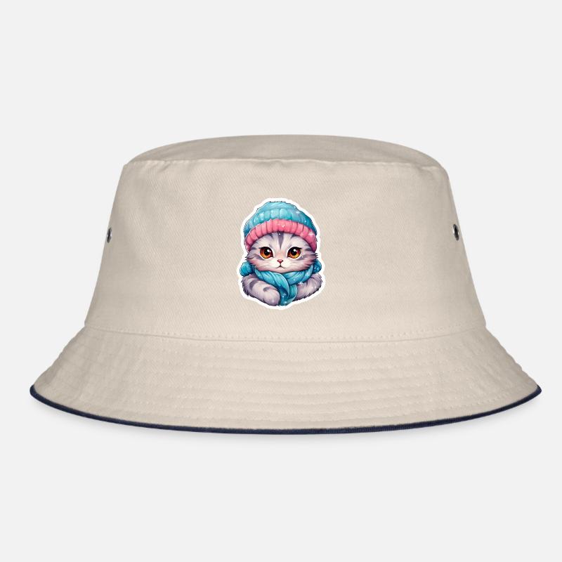 Chat avec chapeau et écharpe Bob