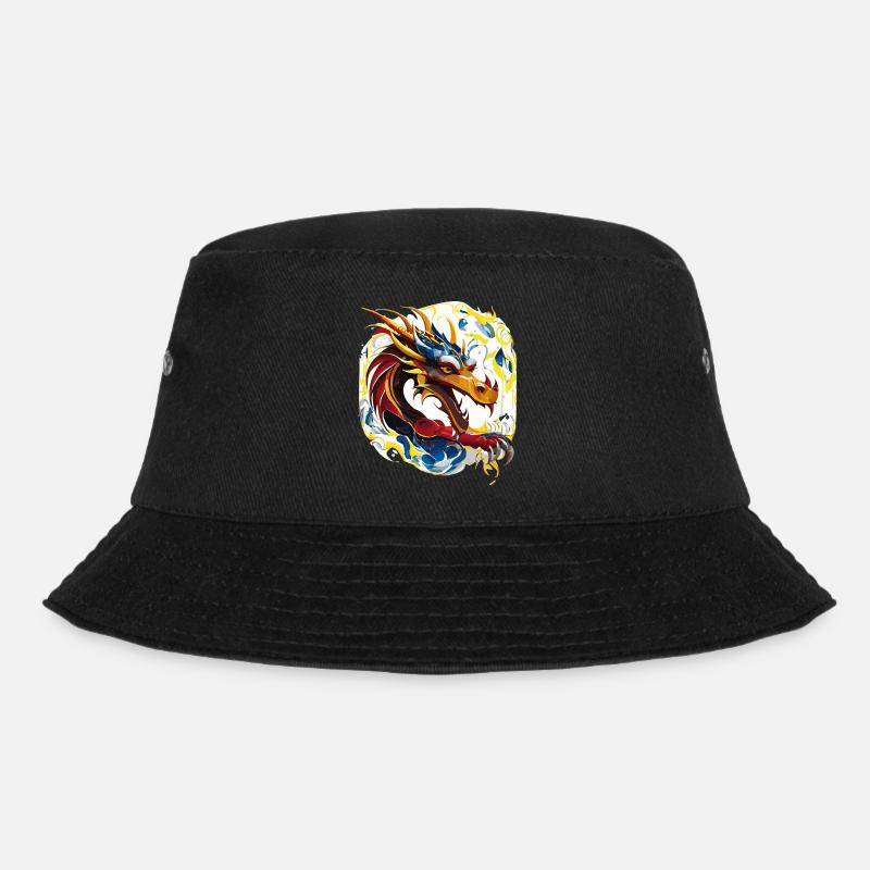 Freundlicher Drache (Artwork Collection) - Bucket Hat - Schwarz