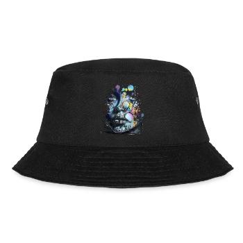 Graffiti Street Art Spray Vintage Stencil Retro - Bucket Hat - black - Front - Lela (165cm)