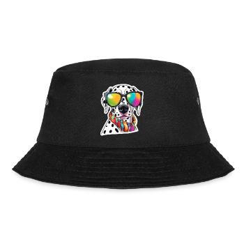 Dalmatian / Dog / Animal / Pet / Barking - Bucket Hat - black - Front - Lela (165cm)