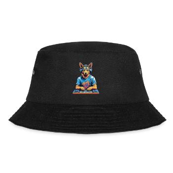 DJ German Shepherd Music Party Dogs Design - Bucket Hat - black - Front - Lela (165cm)