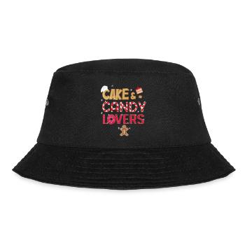 Cake & Candy Lovers T-Shirt - Bucket Hat - black - Front - Lela (165cm)