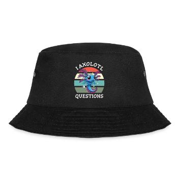 I axolotl questions - Bucket Hat - black - Front - Lela (165cm)