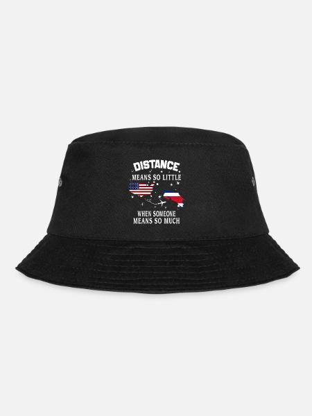 Distance Means So Little When Someone Means Much - Bucket Hat - black
