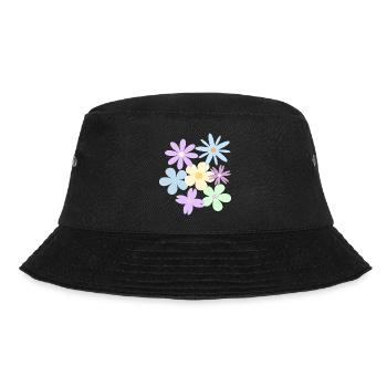 Flowers - Bucket Hat - black - Front - Lela (165cm)