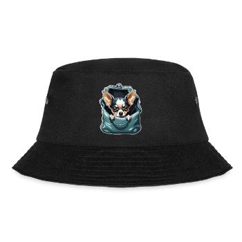 Chihuahua / small dog / animal / tiny / breed - Bucket Hat - black - Front - Lela (165cm)