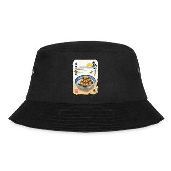 Japon Nourriture Esthétique Ukiyo-E Vintage Design - Bob - noir - Devant - Lela (165cm)