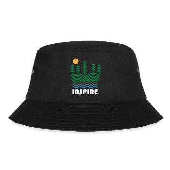 Trees Land Water Inspire Nature - Bucket Hat - black - Front - Lela (165cm)