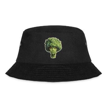 Broccoli Head - Bucket Hat - black - Front - Lela (165cm)