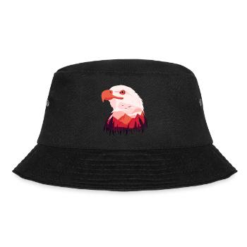 Adler Weißkopfseeadler - Bucket Hat - Schwarz - Vorne - Lela (165cm)