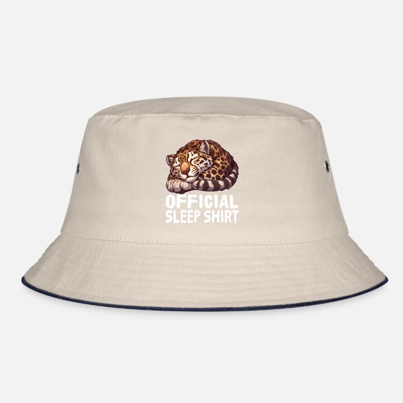 Official Sleep Shirt Clouded Clouded Leopard Bucket Hat