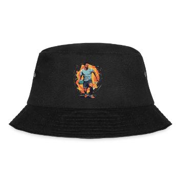 Handball Player Streetwear Iconic Style Design - Bucket Hat - black - Front - Lela (165cm)