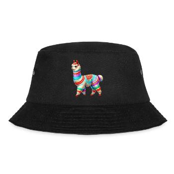 Alpaka - Bucket Hat - Schwarz - Vorne - Lela (165cm)
