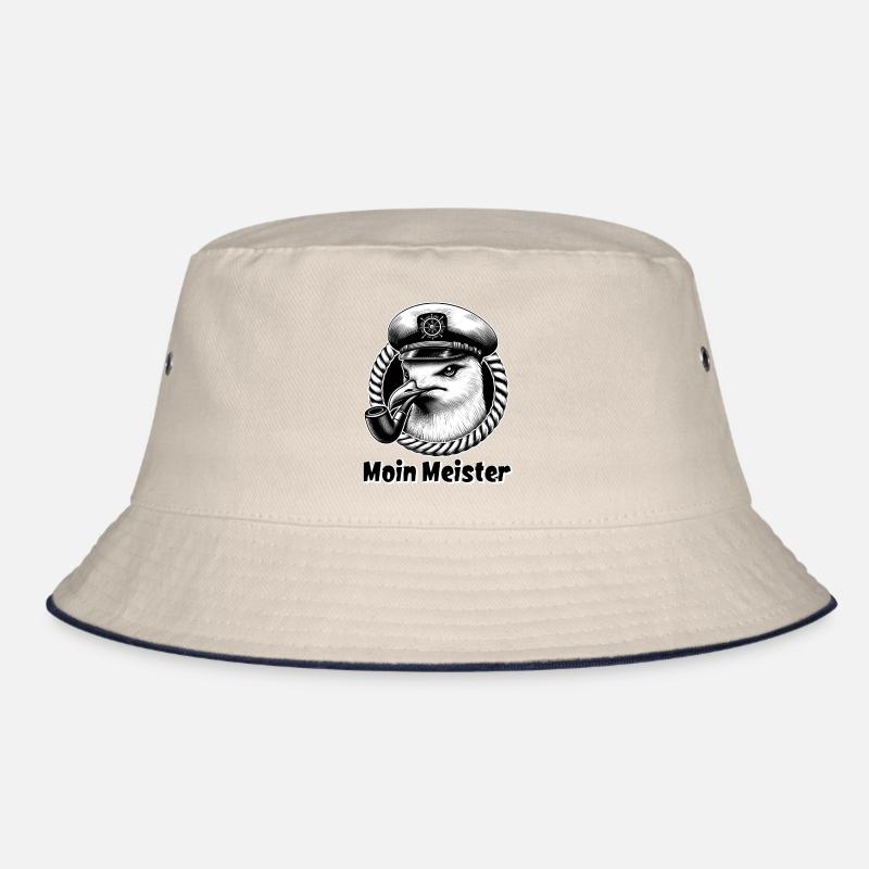 Moin Master Seagull Captain Seafaring Bucket Hat