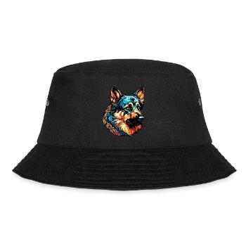 Dog / Animal / Pet / Furry / German Shepherd - Bucket Hat - black - Front - Lela (165cm)