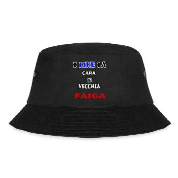 schönes Hemd CARA E VECCHIA FAIGA jerry calà - Bucket Hat - Schwarz - Vorne - Lela (165cm)
