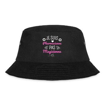 Je suis pharmacienne pas magicienne humour cadeau - Bob - noir - Devant - Lela (165cm)