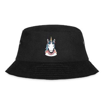 Einhorn Mama Einhörner Liebende Lustige Stylische - Bucket Hat - Schwarz - Vorne - Lela (165cm)