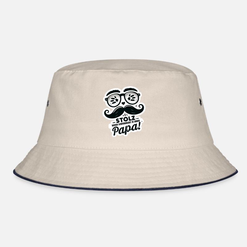 Vatertag Schnurrbart Bucket Hat