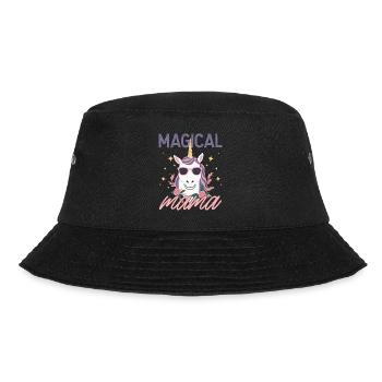 Magical Mama Einhorn Liebe Stylisch Lustig - Bucket Hat - Schwarz - Vorne - Lela (165cm)