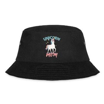 Einhorn Mama Einhörner Liebende Lustige Stylisch - Bucket Hat - Schwarz - Vorne - Lela (165cm)