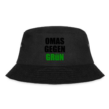 Omas gegen grün - Bucket Hat - Schwarz - Vorne - Lela (165cm)
