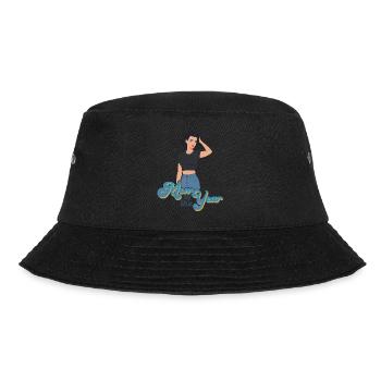 Mutter des Jahres Lustige Mutti Stolze Mama Design - Bucket Hat - Schwarz - Vorne - Lela (165cm)