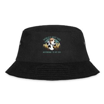 World Best Dog Dad Beagle Funny - Bucket Hat - black - Front - Lela (165cm)