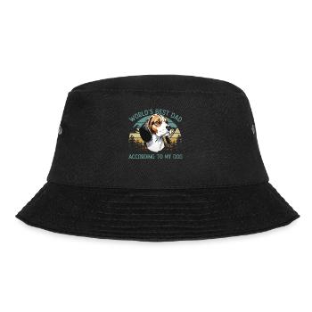 World Best Dog Dad Beagle Funny Dogs Love - Bucket Hat - black - Front - Lela (165cm)