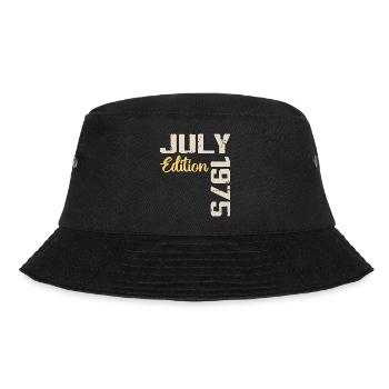 July 1975 Birthday Shirt July 1975 - Bucket Hat - black - Front - Lela (165cm)