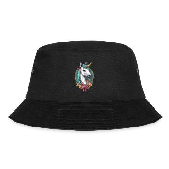 Unicorn Mom Funny Mom Mother's Day - Bucket Hat - black - Front - Lela (165cm)