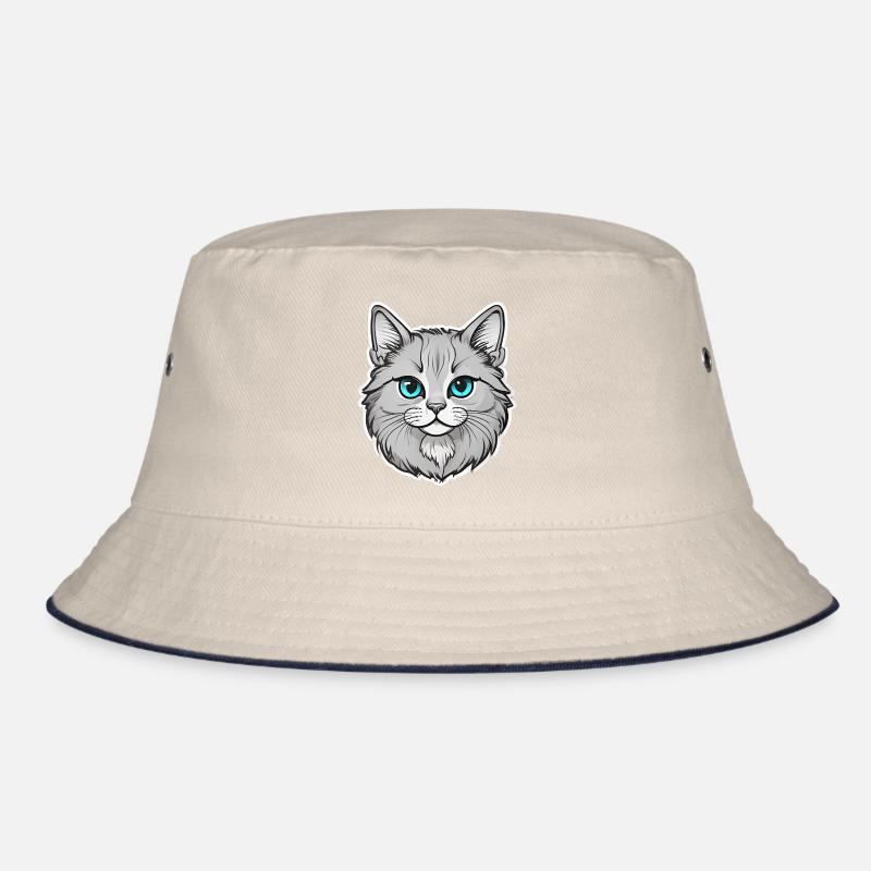 Cute Cat Design Bucket Hat