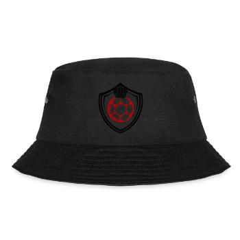 Fussball Logo Schild Mannschaft - Bucket Hat - Schwarz - Vorne - Lela (165cm)