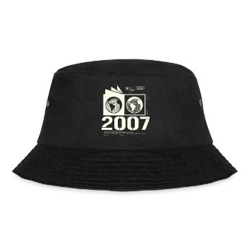 Jahrgang 2007 Retro Geburtstag Geschenk 2007 - Bucket Hat - Schwarz - Vorne - Lela (165cm)