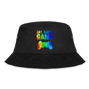 Gamer Game Play Online Computer Gaming Arcade Neon - Bucket Hat - black - Front - Lela (165cm)