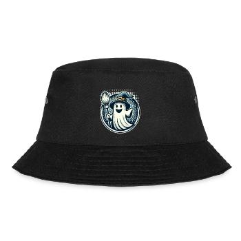 Lustiger Hexengeist Hexenbesen Vintage Kunststil - Bucket Hat - Schwarz - Vorne - Lela (165cm)