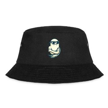 Cool Ghost Vintage Art Style Funny Halloween - Bucket Hat - black - Front - Lela (165cm)