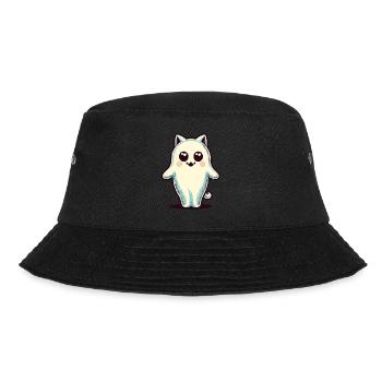 Niedliche Geister Katze Kawaii Geist Haustier - Bucket Hat - Schwarz - Vorne - Lela (165cm)