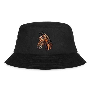 Cheval en mosaïque : un design d’art noble pour les fans de chevaux - Bob - noir - Devant - Lela (165cm)