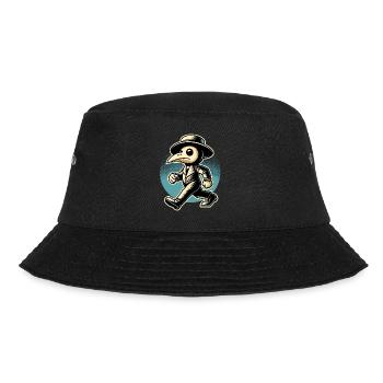 Retro Vintage Cartoon Halloween Kostüm Deko - Bucket Hat - Schwarz - Vorne - Lela (165cm)