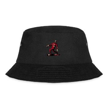 Retro Vintage Stil Halloween Zombie Kostüm Deko - Bucket Hat - Schwarz - Vorne - Lela (165cm)