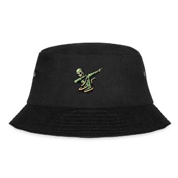 Dabbender Zombie Lustiges Dabbing Design - Bucket Hat - Schwarz - Vorne - Lela (165cm)