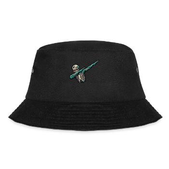 Dabbing Zombie Funny Dabbing Design - Bucket Hat - black - Front - Lela (165cm)