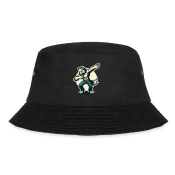 Dabbing Werewolf Funny Dabbing Design - Bucket Hat - black - Front - Lela (165cm)