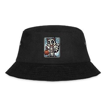 Undead Raccoon Funny Raccoon Lover - Bucket Hat - black - Front - Lela (165cm)