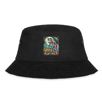 Drôle de squelette de licorne aime les bonbons - Bob - noir - Devant - Lela (165cm)