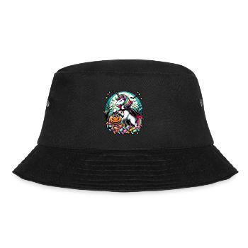 Funny Vampire Unicorn Loves Candy - Bucket Hat - black - Front - Lela (165cm)