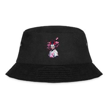 Oni Samurai Vaporwave Aesthetic Japan Culture - Bucket Hat - black - Front - Lela (165cm)