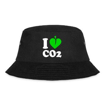 I love co2 - Bucket Hat - black - Front - Lela (165cm)