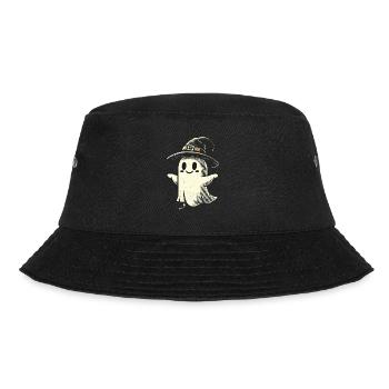 Funny Witch Ghost Spooky Party - Bucket Hat - black - Front - Lela (165cm)